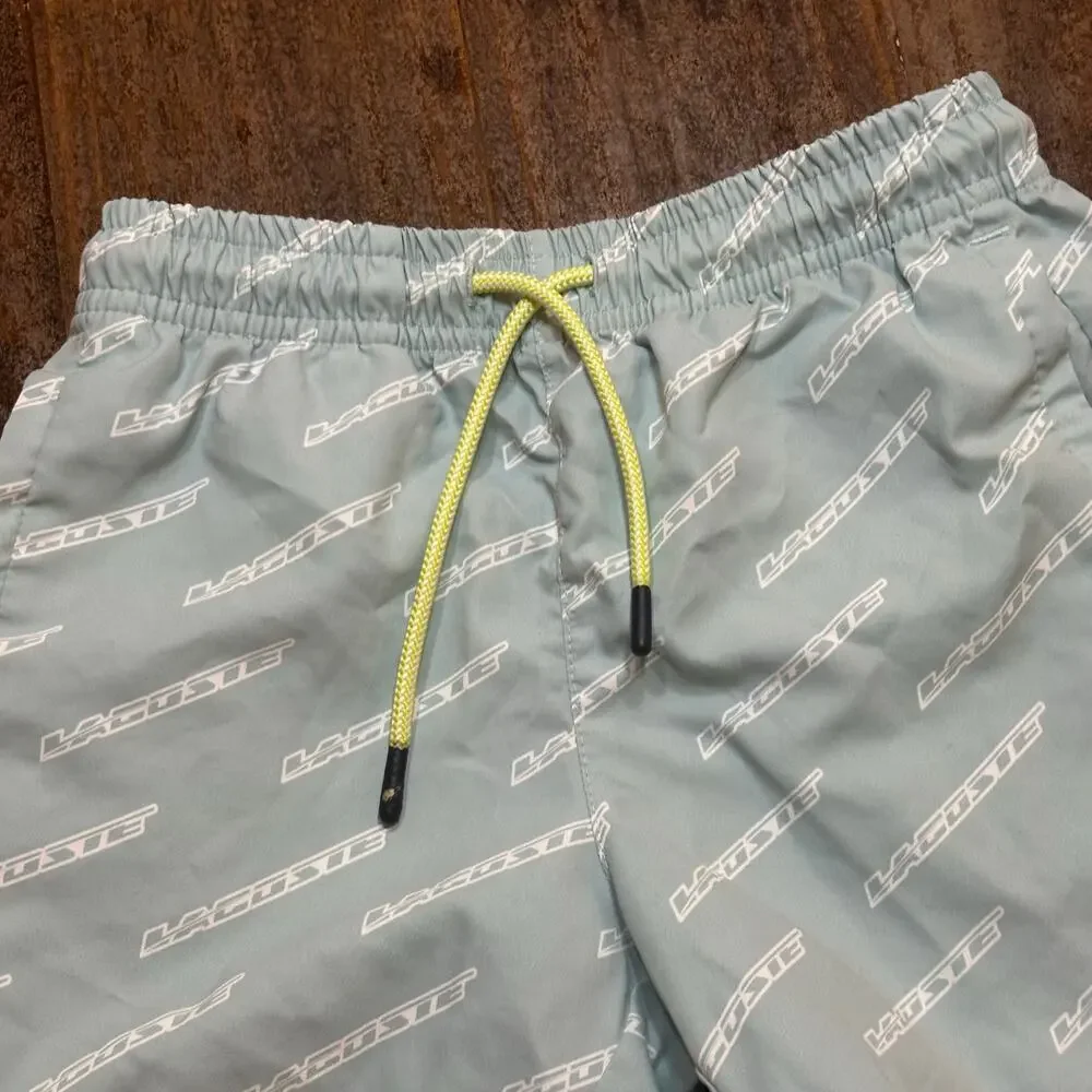 Boys Lacoste Swim Trunks sz 6 Lacoste Logo Shorts